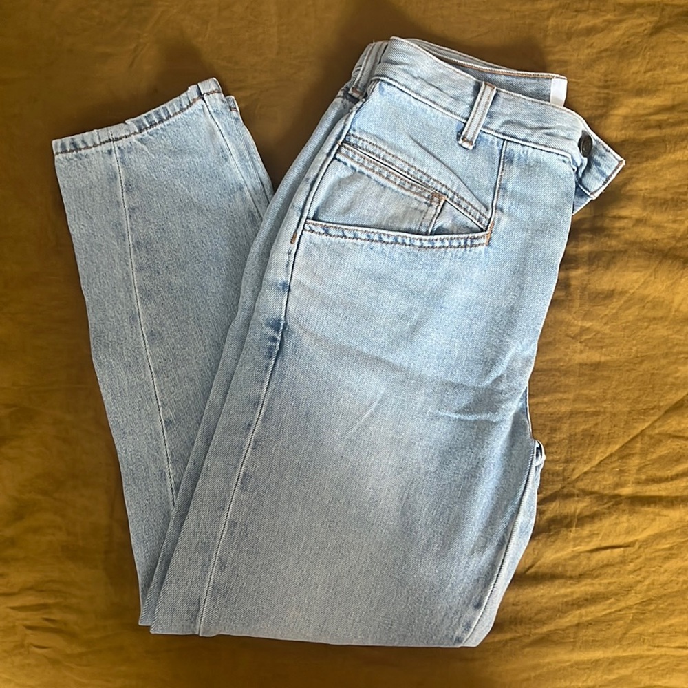 Current Elliott high waist jeans.